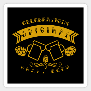 Craft Beer Celebrations Gold Sticker